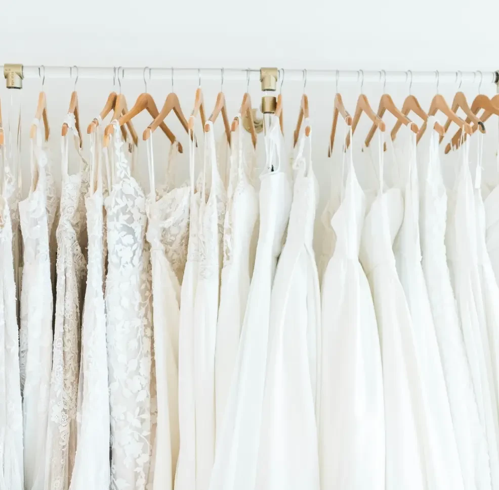 Bridal House of Charleston bridal gowns in store