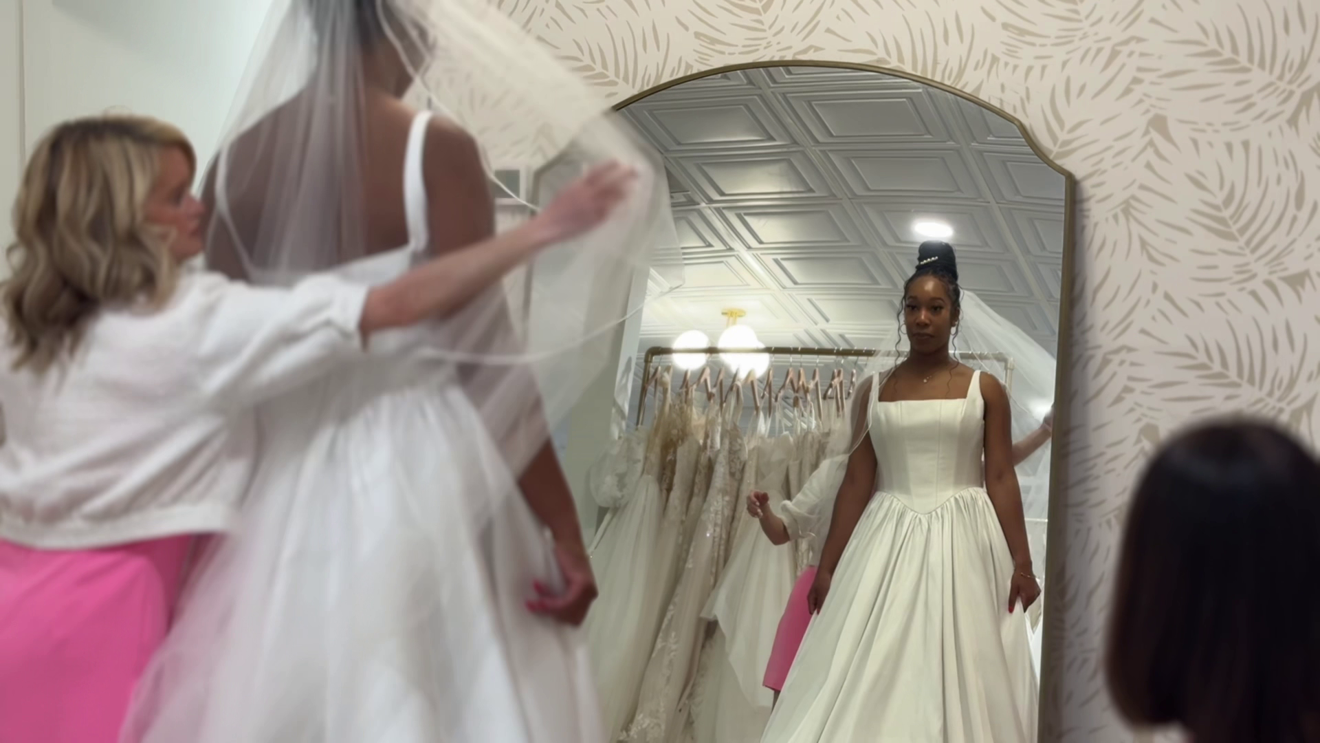 wedding dress appointment moment